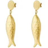 Yehwang Big Fish- oorbel- vis- goudkleur