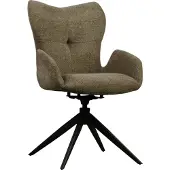 Meubelplaats Eetkamerstoel Maartje draaibaar - Retro bliss bruin - eetkamerstoelen set van 2