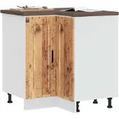 vidaXL Keuken hoekonderkast "Porto" bewerkt hout oud houtkleurig
