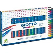 Giotto Turbo Pro Dual Tip Marker Pen 15-set