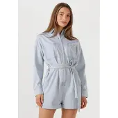 Josh V Dames Jumpsuits Pien - Lichtblauw - Maat XXL