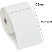 Zebra Etiket 800284-605 Zwart op wit