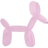 Amscan modelleerballonnen 114 cm latex roze 100 stuks