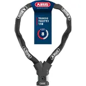 ABUS Fietsslot Kettingslot - YARDO Fingerprint 7807F - Security level 8 - zwart - 85 cm - Geschikt voor elektrische fietsen en stadsfietsen