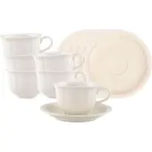 Villeroy & Boch Teeobertassen mit Untertassen Manoir 130 ml Set van 6