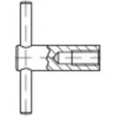 Toolcraft 137861 Knevelmoer M16 DIN 6305 Staal Gebruineerd 1 stuk(s)