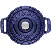 Staub mini braadpan - cocotte 10cm, 0,25L, blauw