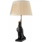 Eichholtz Tafellamp Horus Bronze Highlight Finish Incl Beige Pleated Shade