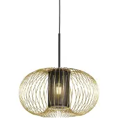 QAZQA Design hanglamp goud met zwart 50 cm - Marnie