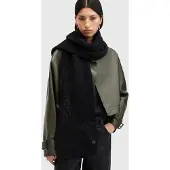 AllSaints Star Tinsel Scarf Black Maat: OS | Sjaals Outlet | Dames | Zwart