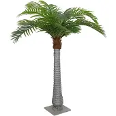 vidaXL Kunstpalmboom 15 blaadjes 200 cm groen
