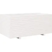 vidaXL Plantenbak 110x60x49,5 cm massief grenenhout wit