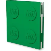 LEGO Afsluitbaar notitieboekje met gelpen - groen