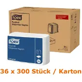 Tork N2 dispenserservet 24x30cm 1-laags wit 25x30 cm ds à 10800 stuks (10933)
