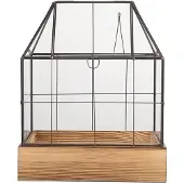 Clayre & Eef Decoratie Kweekkastje 26x17x32 cm Transparant Glas