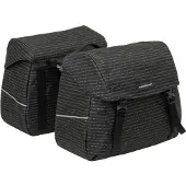 New Looxs Joli dubbele fietstas - mik adapter - waterafstotend - nomi black