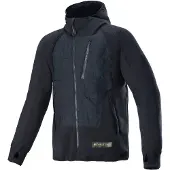 Alpinestars MO.ST.EQ Hybrid Hooded Jas Zwart Maat 3XL