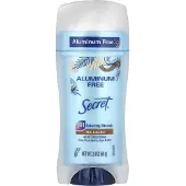 Secret Geheime aluminiumvrije deodorant voor vrouwen Kokosnoot 2,4 oz