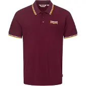 Lonsdale Shirt 'Velton' curry / wijnrood / wit