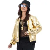 Smiffys 90s Gouden Bomber Jas