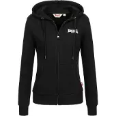 Lonsdale Sweatvest 'CALDER VALE' zwart / wit
