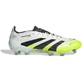 Adidas Predator Elite Gras Voetbalschoenen (FG) Wit Zwart Neongeel