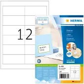 Herma Premium 4669 permanent hechtende etiketten A4 97 x 42,3 mm wit (1200 etiketten)