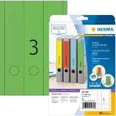 Herma ordneretiketten A4, 297 x 61 mm, permanent hechtend/bedrukbaar, 60 stuks, groen