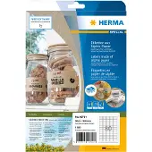 Herma 10751 gerecyclede universele etiketten A4 35,6 x 16,9 mm natuurlijk bruin (1600 etiketten)