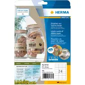 Herma 10753 gerecycleerde universele etiketten A4 70 x 36 mm natuurlijk bruin (480 etiketten)