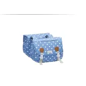 New Looxs Joli Midi - Dubbele Fietstas - 25L - Polka Dot River Blue