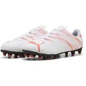 Puma Attacanto Gras / Kunstgras Voetbalschoenen (MG) Kids Wit Oranje