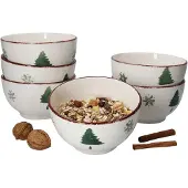 MamboCat Set van 6 sneeuwvlokschalen 14cm - 23105761