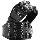 Shots Ouch! Skulls and Bones - Handcuffs with Skulls - Black