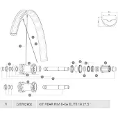 Mavic E-xa Elite 19 Achtervelg