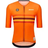Santini Uci World Champion Netherlands 2025 Korte Mouw Wielertrui