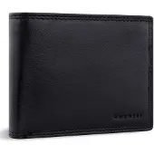 Bugatti Leer portemonnee Savona Wallet With Flap 7CC Black zwart