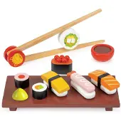 Mentari Keukentje - Sushi Set - 17X7,50X4,50Cm - Hout - 3 Jaar