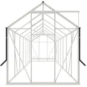 Royal well Tuinkas Kate V wit 3 mm veiligheidsglas