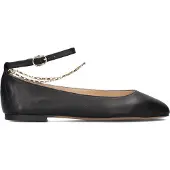 Inuovo Dames Ballerina's A92015 - Zwart - Maat 41