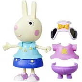 Hasbro Peppa Pig-speelgoed Kelly Konijn-aankleedfiguur van 15 cm, met 6 modeaccessoires, peuterspeelgoed, 3+
