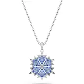 Swarovski - Dames Ketting - Blauw & Zilver