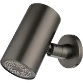 Wiesbaden Hoofddouche unimatch beam rond 1 stand met muurbevestiging gunmetal pvd