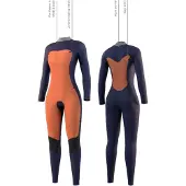 Mystic Star 3/2mm Dames Wetsuit Van Neopreen Met Lange Mouwen En Rits Op De Borst