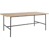 DOMUS Acer|Eettafel 200 cm 8 plaatsen in Zwart Eiken