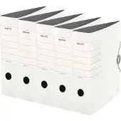 Leitz kwaliteitsordner SOLID, A4, rugbreedte 82 mm, 5 stuks, wit