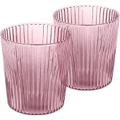 Paveau Broome - Ribbed Elegance Waterglas - Duurzaam Borosilicaatglas - 2 stuks