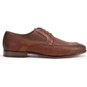 WITTCHEN Heren Derby schoenen van echt leer met vlechtwerk, lichtbruin