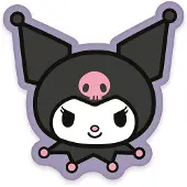Herding Sanrio Pillow Kuromi Face 36 cm Kussens