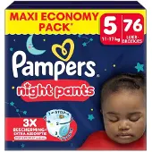 Pampers - Baby Dry Night Pants - Maat 5 - Megapack - 76 stuks - 12/17KG